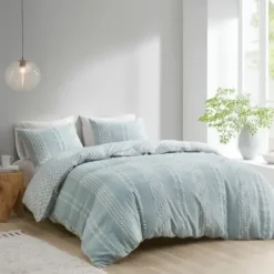 Comforters-Kirkland's Home Stripe Diamond California King Comforter Set Green