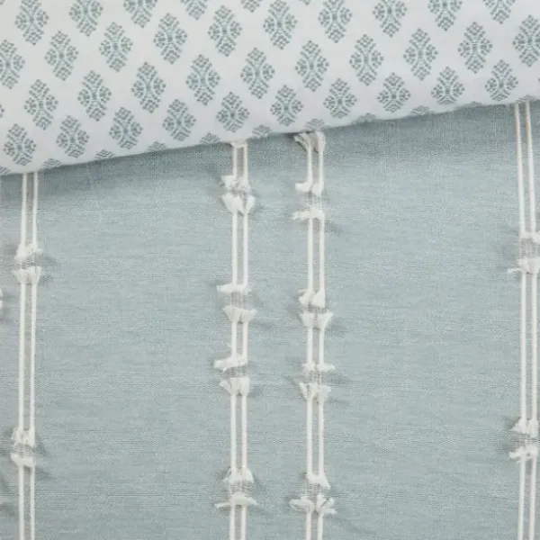 Comforters-Kirkland's Home Stripe Diamond California King Comforter Set Green