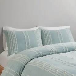 Comforters-Kirkland's Home Stripe Diamond Full/Queen Comforter Set Green
