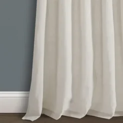 Curtains & Drapes-Kirkland's Home Stripe Farmhouse Curtain Panel Set, 63 In. Black
