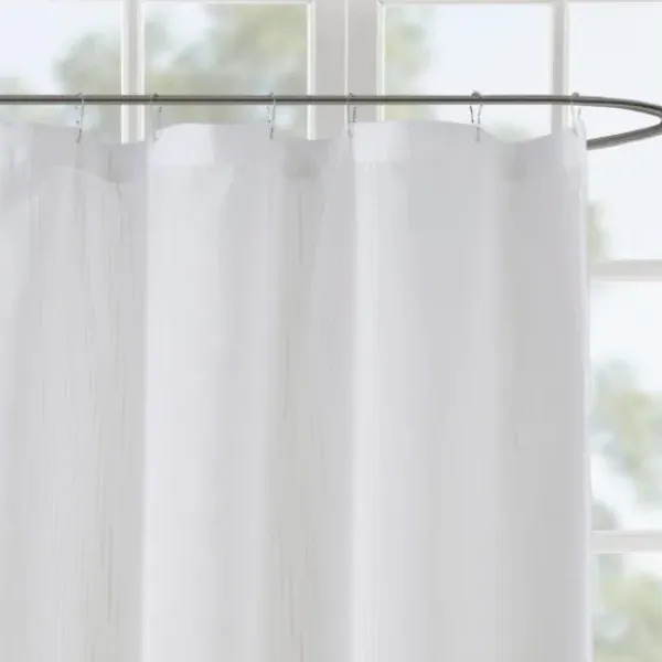 Shower Curtains-Kirkland's Home Stripe Ombre Shower Curtain Gray