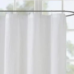 Shower Curtains-Kirkland's Home Stripe Ombre Shower Curtain Gray
