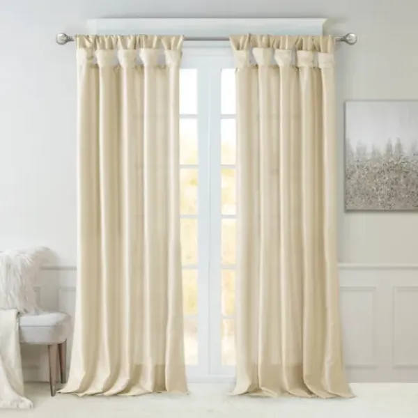 Curtains & Drapes-Kirkland's Home Stripe Ricci Out Curtain Shade, 31 In. Black