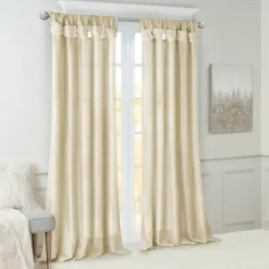 Curtains & Drapes-Kirkland's Home Stripe Ricci Out Curtain Shade, 31 In. Black