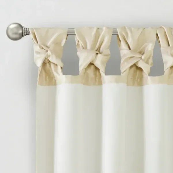 Curtains & Drapes-Kirkland's Home Stripe Ricci Out Curtain Shade, 31 In. Black