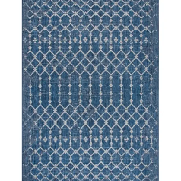Outdoor Rugs-Kirkland's Home Stripe Weave Sun Shower Outdoor Area Rug, 5X8 Black/Ivory
