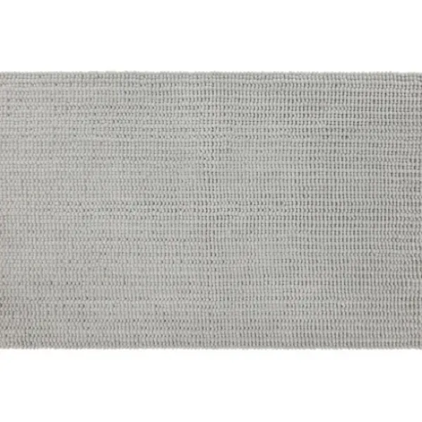 Bathroom Rugs-Kirkland's Home Striped Tassel Bath Mat White