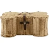 Baskets & Boxes-Kirkland's Home Striped Woven Bone Shaped Basket, 24 In. Tan/Brown