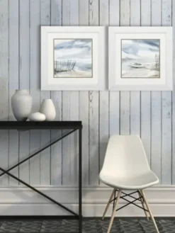 Framed Art-Kirkland's Home Subtle Mist Framed Art Prints, Set Of 2 Blue/White