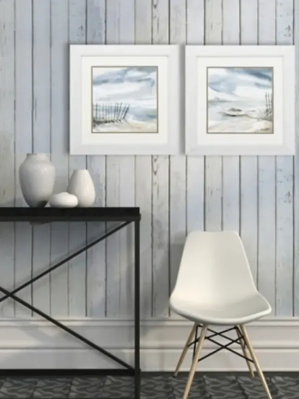 Framed Art-Kirkland's Home Subtle Mist Framed Art Prints, Set Of 2 Blue/White