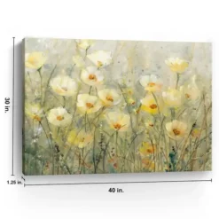 Canvas Art-Kirkland's Home Summer In Bloom Ii Canvas Art Print, 40X30 In. Green/Yellow
