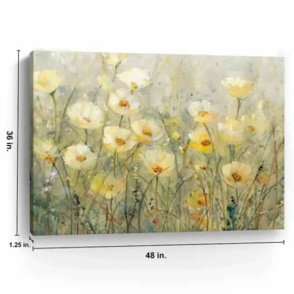Canvas Art-Kirkland's Home Summer In Bloom Iii Canvas Art Print, 48X36 In. Green/Yellow