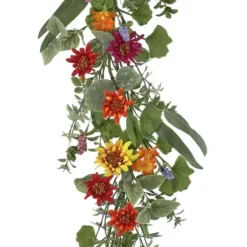 Arrangements & Greenery-Kirkland's Home Summer Shasta Daisy Garland Multi/Green