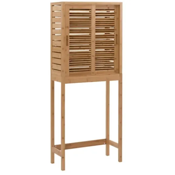 Cabinets & Sideboards-Kirkland's Home Sumter Bamboo Cabinet Space Saver