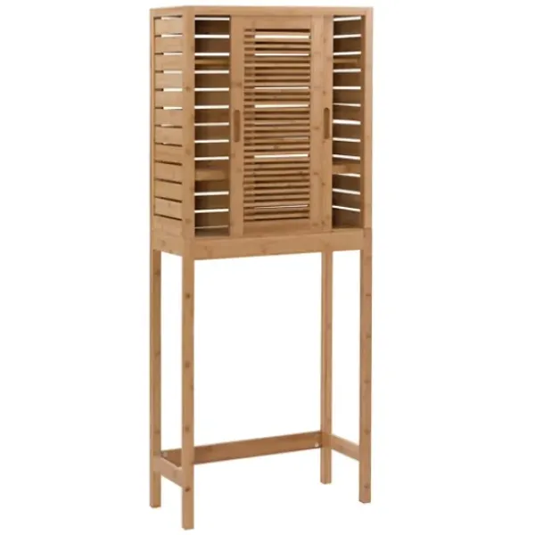 Cabinets & Sideboards-Kirkland's Home Sumter Bamboo Cabinet Space Saver