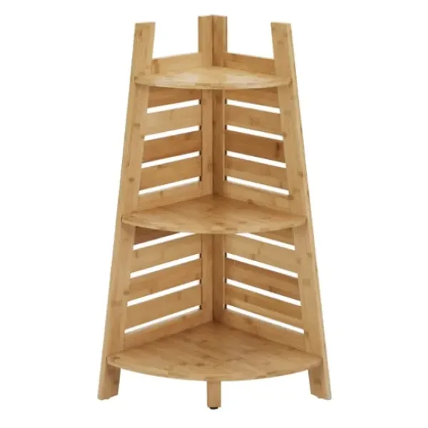 Shelves-Kirkland's Home Sumter Bamboo Corner Shelf