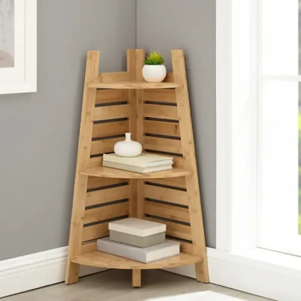Shelves-Kirkland's Home Sumter Bamboo Corner Shelf