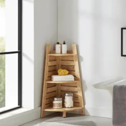 Shelves-Kirkland's Home Sumter Bamboo Corner Shelf