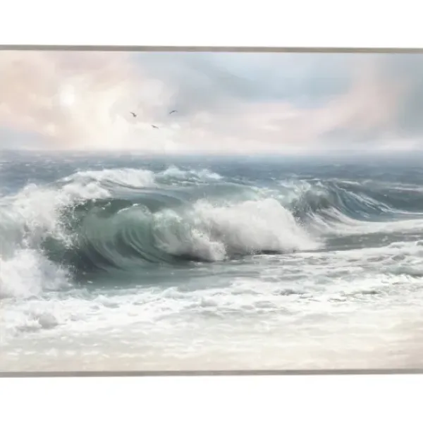 Framed Art-Kirkland's Home Sun And Surf Ii Coastal Framed Wall Art Blue/Green/White