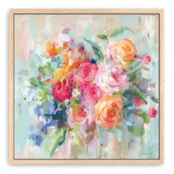 Canvas Art-Kirkland's Home Sun Drenched Bouquet Framed Canvas Art Print Multi