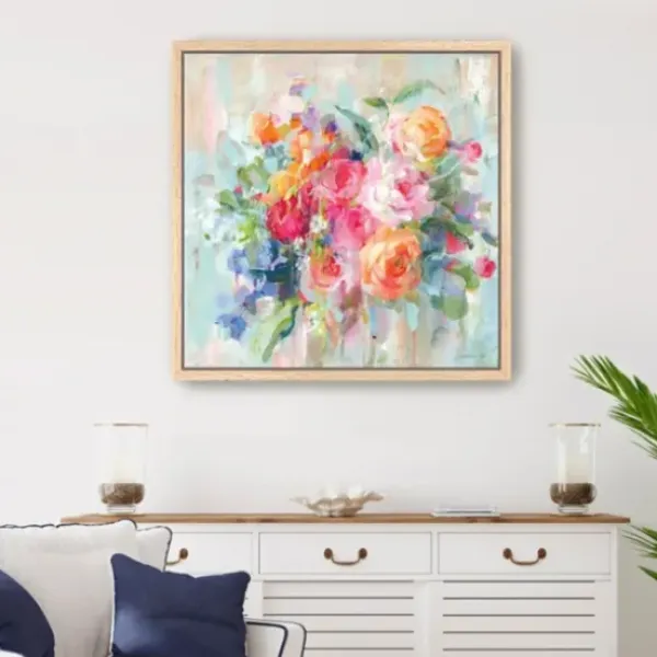Canvas Art-Kirkland's Home Sun Drenched Bouquet Framed Canvas Art Print Multi