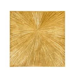 Wall Plaques-Kirkland's Home Sunburst Abstract Wall Plaque Gold