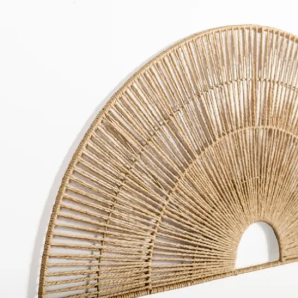 Wall Plaques-Kirkland's Home Sunburst Arch Rope Wall Plaque Tan