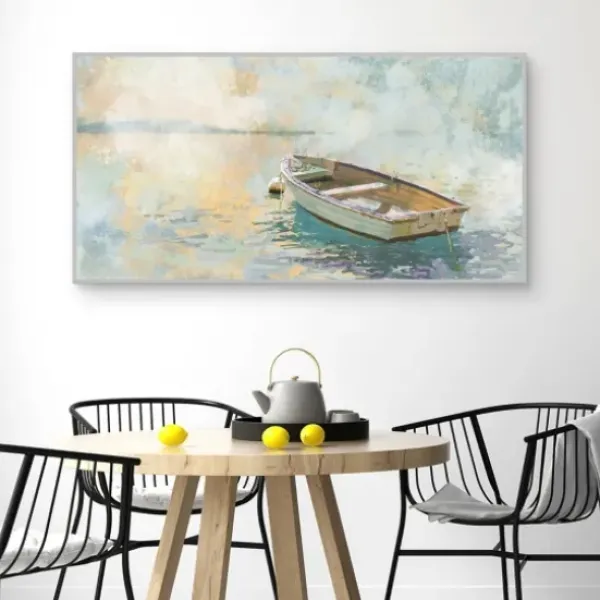 Canvas Art-Kirkland's Home Sunday Solitude Framed Canvas Art Print Blue