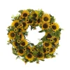 Wreaths-Kirkland's Home Sunflower Abundance Wreath Yellow/Brown/Green