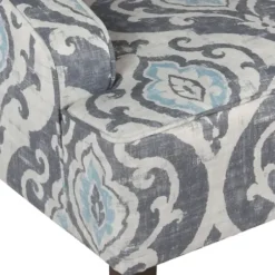 Accent Chairs-Kirkland's Home Suri Blue Swoop Accent Chair Gray/Blue