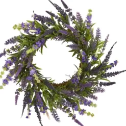 Wreaths-Kirkland's Home Swirled Lavender And Greenery Wreath Purple/Green