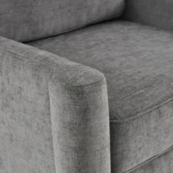 Accent Chairs-Kirkland's Home Swoop Arm Upholstered Accent Chair Gray