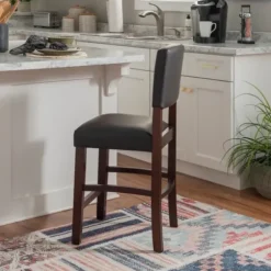 Bar Stools & Counter Height Stools-Kirkland's Home Sydney Espresso Counter Stool Brown