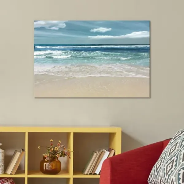 Canvas Art-Kirkland's Home Symphony Of The Sea Giclee Canvas Art Print, 26X18 Blue