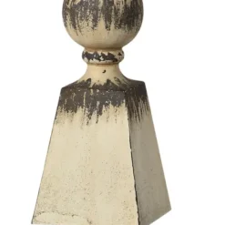 Table Lamps-Kirkland's Home Tall Distressed Cream Table Lamps, Set Of 2 Ivory
