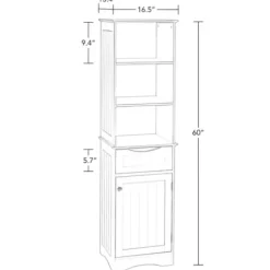 Cabinets & Sideboards-Kirkland's Home Tall Espresso Open Shelves Cabinet Brown