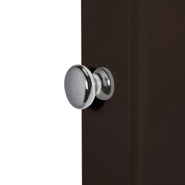 Cabinets & Sideboards-Kirkland's Home Tall Espresso Open Shelves Cabinet Brown