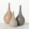 Vases-Kirkland's Home Tall Gold Marble Ceramic Vase Gray/Gold