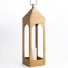 Lanterns-Kirkland's Home Tall Natural Wood Open Lantern Brown