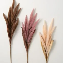 Stems & Bouquets-Kirkland's Home Tall Neutral Desert Grass Plumes, Set Of 3 Brown/Pink/White