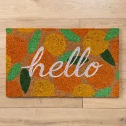 Doormats-Kirkland's Home Tan And Black Scroll Welcome Doormat, 36X24 In. Tan/Black