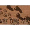 Doormats-Kirkland's Home Tan And Black Scroll Welcome Doormat, 48X30 In. Tan/Black