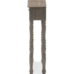 Console Tables-Kirkland's Home Tan And Gray Ornate Ball Turned Console Table