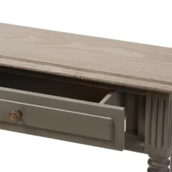 Console Tables-Kirkland's Home Tan And Gray Ornate Ball Turned Console Table