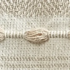 Blankets & Throws-Kirkland's Home Tan And White Herringbone Stripe Throw Tan/White