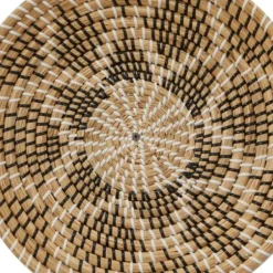 Wall Plaques-Kirkland's Home Tan Bohemian Seagrass 5-Pc. Wall Plaque Set Tan/White/Black