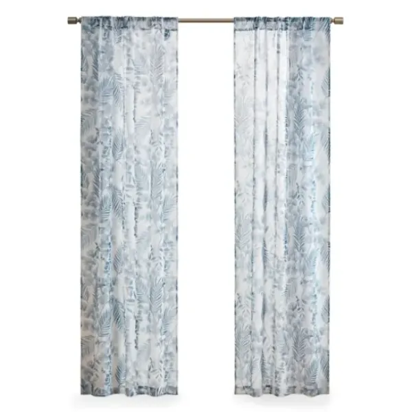 Curtains & Drapes-Kirkland's Home Tan Deena Curtain Panel Set, 84 In. Tan/Ivory