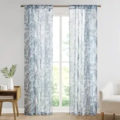 Curtains & Drapes-Kirkland's Home Tan Deena Curtain Panel Set, 84 In. Tan/Ivory