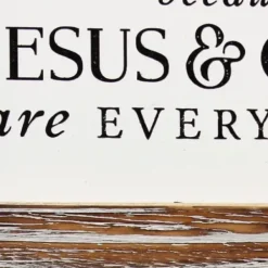 Wall Quotes & Signs-Kirkland's Home Tan Wood Wash Hands Say Prayers Framed Wall Plaque Tan/Ivory