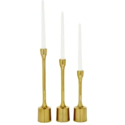 Candle Holders-Kirkland's Home Taper Candle Holders, Set Of 3 Gold